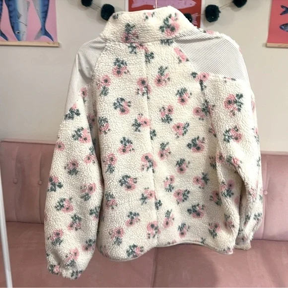 Looks like a Loveshackfancy copy Pink Floral Teddy Jacket - Picture 9 of 11
